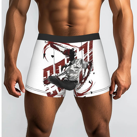 Chainsaw Man Boxer Homme – Denji Édition Doodle Rouge