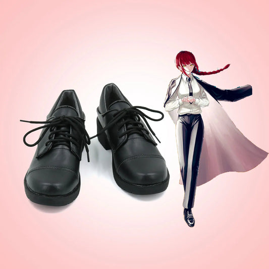 Chainsaw Man Cosplay Shoes – Chaussures Noires Cosplay Makima