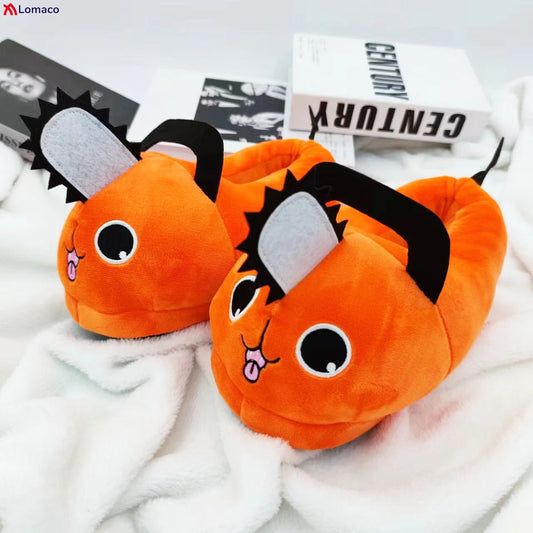 Chainsaw Man Pochita – Chaussons Peluche Pochita