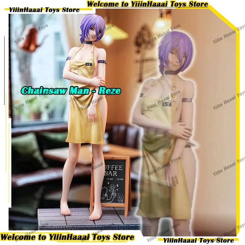 Chainsaw Man Figurine – Reze Robe Coffee Bar Édition Élégante