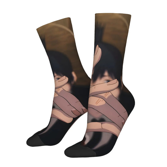 Chainsaw Man Printed Socks – Aki Hands Brown Edition