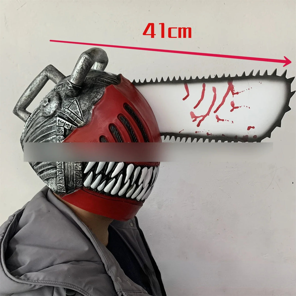 Chainsaw Man Cosplay Accessory – Denji Chainsaw Helmet 41cm