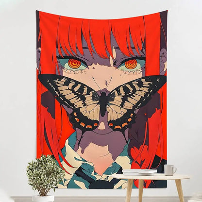 Chainsaw Man Wall Tapestry - Makima Silence Dark Pose