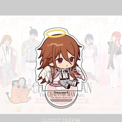 Chainsaw Man Porte-Clés – Angel Devil Chibi Acrylique Film Reze Arc Style Illustration Pastel