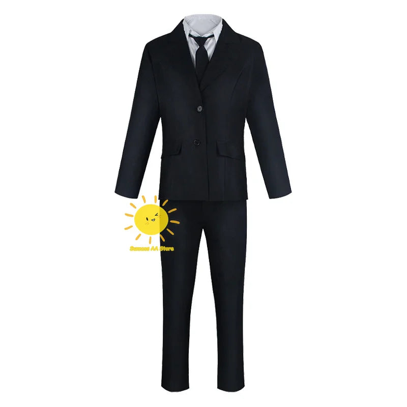 Chainsaw Man Cosplay Costume Complet – Denji Ensemble Wig Coat Shirt Pants Tie