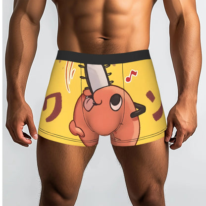 Chainsaw Man Boxer Homme – Pochita Mignon Édition Jaune
