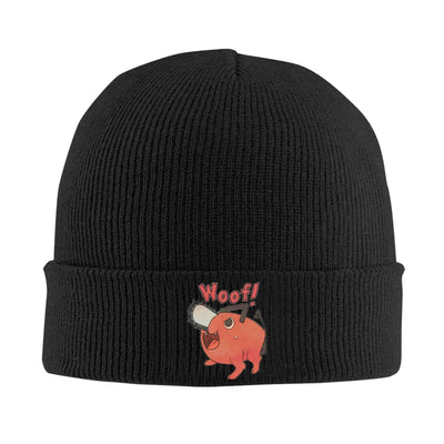 Chainsaw Man Bonnet Brodé – Pochita Woof Édition Noir