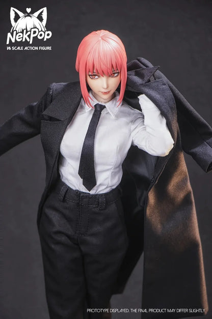 Preventa NekPop Studio NEK001 Makima Escala 1/6 Soldado Femenino de Pelo Largo Rosa Set Completo Apto para Figuras de Acción de 12 Pulgadas Modelos de Juguetes