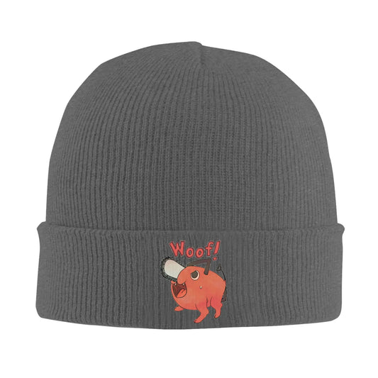 Chainsaw Man Bonnet Brodé – Pochita Woof Édition Gris Foncé