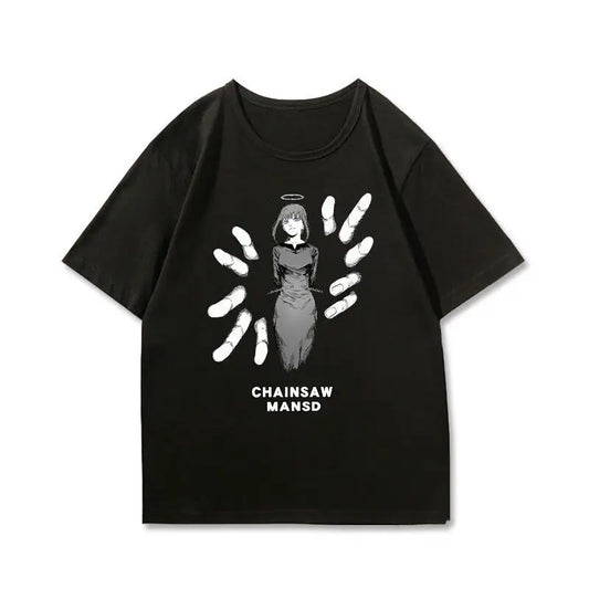 Chainsaw Man T-Shirt Graphique – Makima Édition Noire