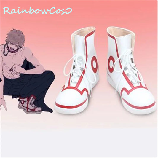 Chainsaw Man Denji – Sneakers Blanches Cosplay Denji
