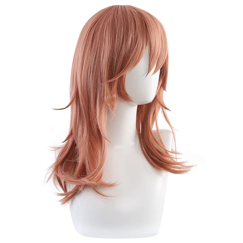 Chainsaw Man Cosplay Wig – Perruque Longue Cuivrée Angel Devil