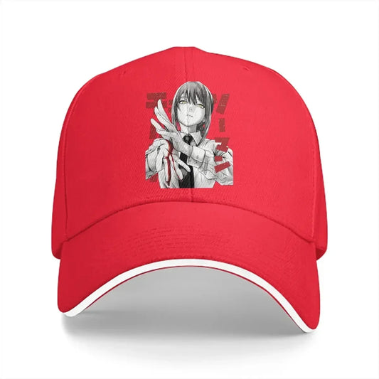 Chainsaw Man Casquette Brodée – Aki Hayakawa Édition Rouge
