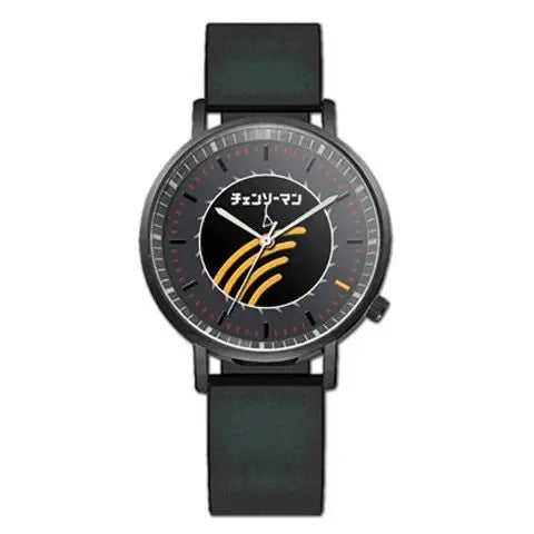 Chainsaw Man Montre – Denji Tronçonneuse Logo Argent Style Élégant