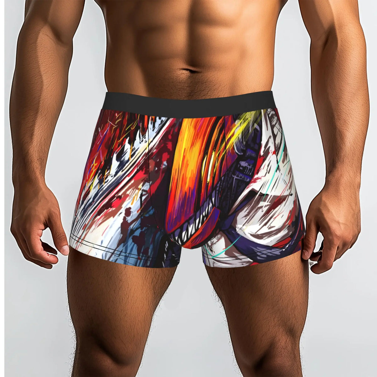 Chainsaw Man Men's Boxers – Denji Chainsaw Abstract Edition