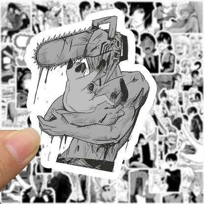 Chainsaw Man Stickers Pack – Manga Characters Collage 30pcs