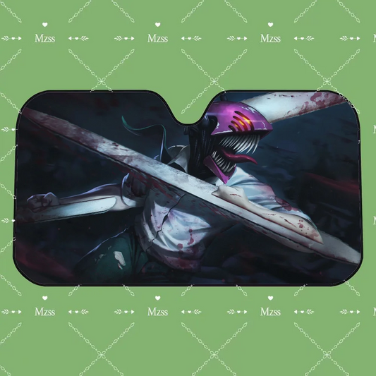 Chainsaw Man Car Sunshade – Denji Demon Devil Pare-soleil