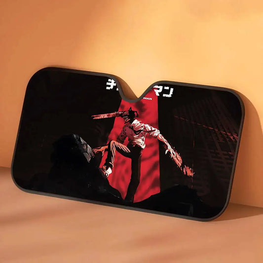 Chainsaw Man Car Sunshade – Devil Form Chute Pare-soleil