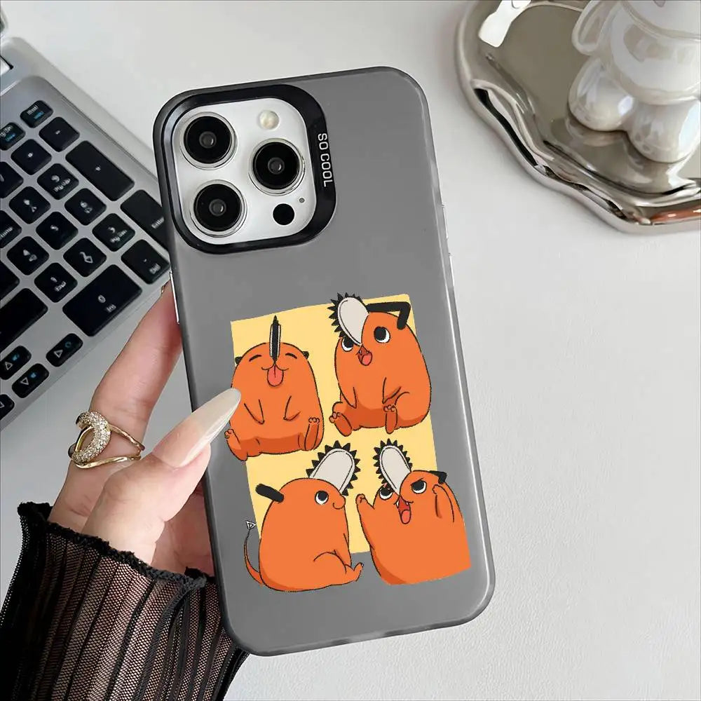 Chainsaw Man Coque iPhone – Pochita Quadruple Étui Transparent