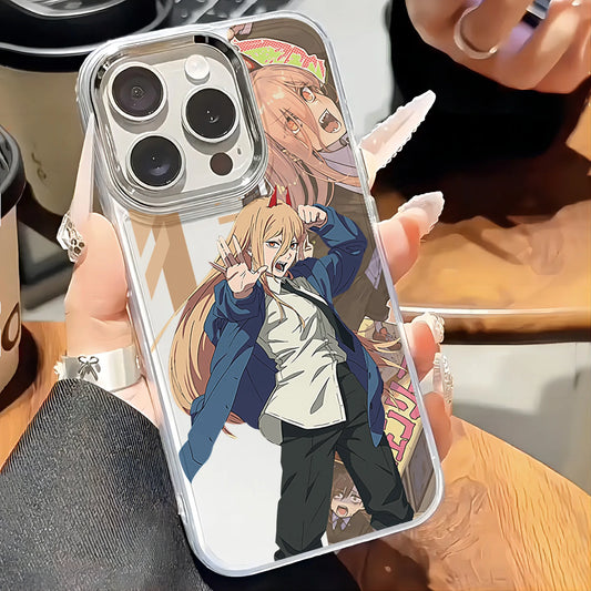 Chainsaw Man Coque Google – Power Étui Transparent