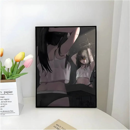 Chainsaw Man Affiche Poster – Asa Mitaka Dos Style Mystérieux