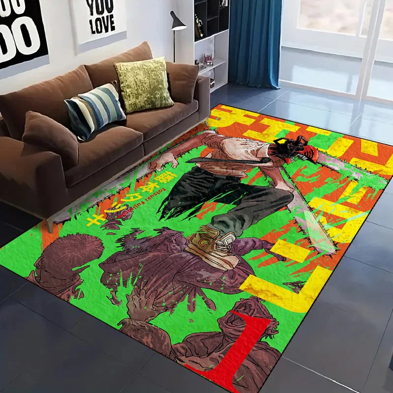 Chainsaw Man Washable Mat – Combat Green Comic Edition