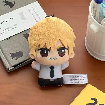 Chainsaw Man Peluche Tête 10cm – Denji Blond Édition Mignonne