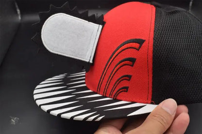 Gorra 3D Chainsaw Man – Edición Roja y Negra Motosierra Denji