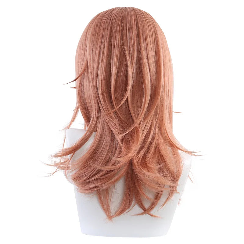 Chainsaw Man Cosplay Wig – Perruque Longue Cuivrée Angel Devil