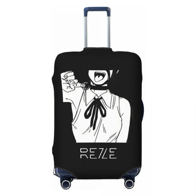 Chainsaw Man Housse de Valise – Reze Poing Levé Noir et Blanc Style Manga