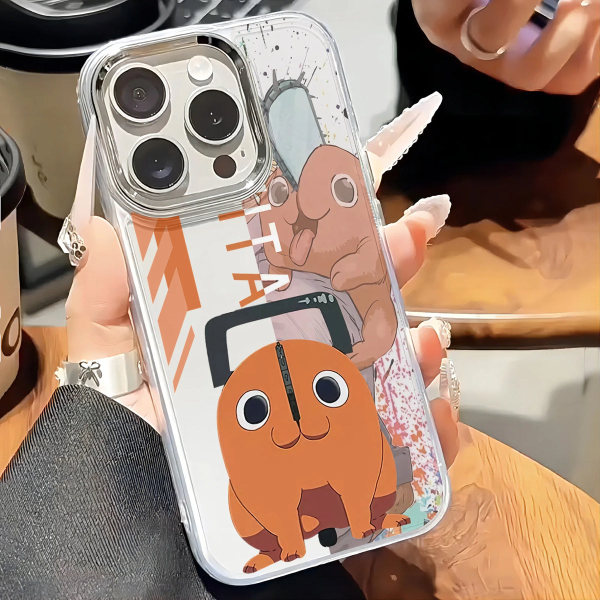 Chainsaw Man Google Case – Pochita Clear Case