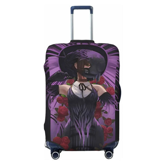 Funda de Maleta Chainsaw Man – Vestido Negro Rosas Estilo Gótico