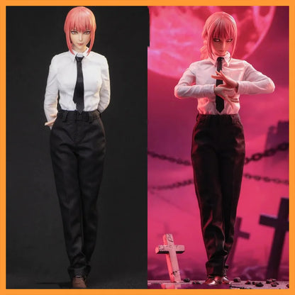 Preventa NekPop Studio NEK001 Makima Escala 1/6 Soldado Femenino de Pelo Largo Rosa Set Completo Apto para Figuras de Acción de 12 Pulgadas Modelos de Juguetes