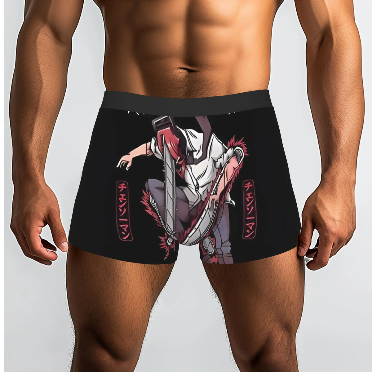 Chainsaw Man Men's Boxers – Denji Black Edition