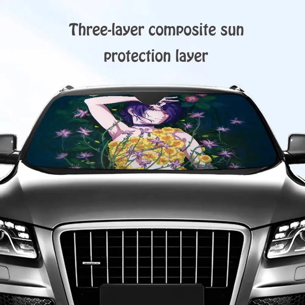 Chainsaw Man Car Sunshade – Reze Fleurs Pare-soleil