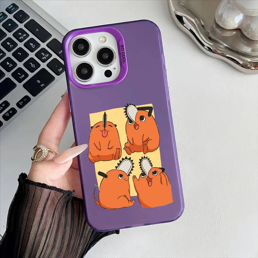 Chainsaw Man Coque iPhone – Pochita Quadruple Étui Transparent
