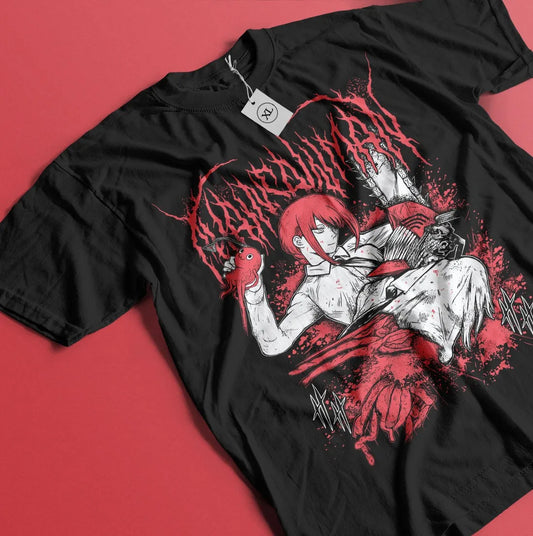 Chainsaw Man T-Shirt Graphique – Reze Édition Noire