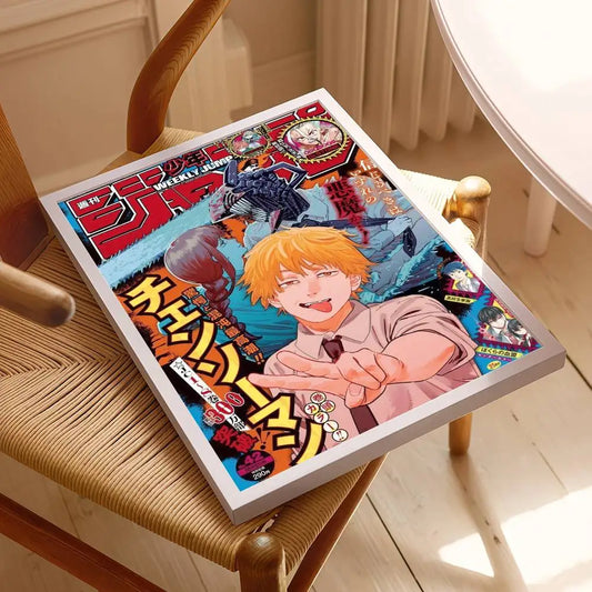 Chainsaw Man Affiche Poster – Denji Couverture Jump Édition