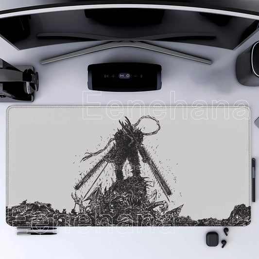 Chainsaw Man Tapis de Souris – Démon Tronçonneuse sur les Ruines Grand Format Bureau