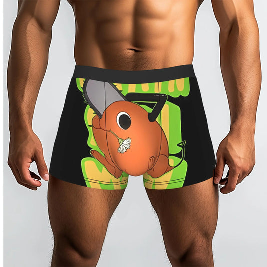 Chainsaw Man Boxer Homme – Pochita Édition Doodle Verte