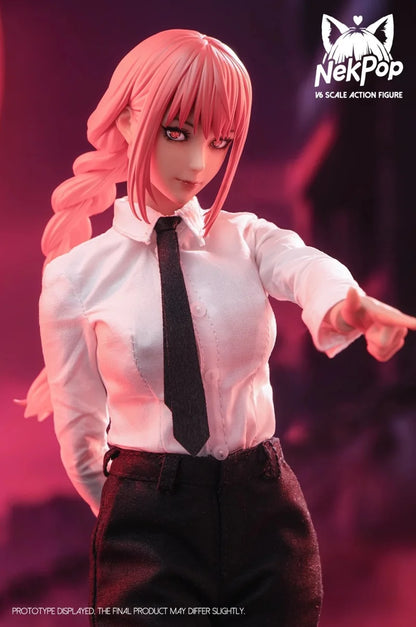 Preventa NekPop Studio NEK001 Makima Escala 1/6 Soldado Femenino de Pelo Largo Rosa Set Completo Apto para Figuras de Acción de 12 Pulgadas Modelos de Juguetes