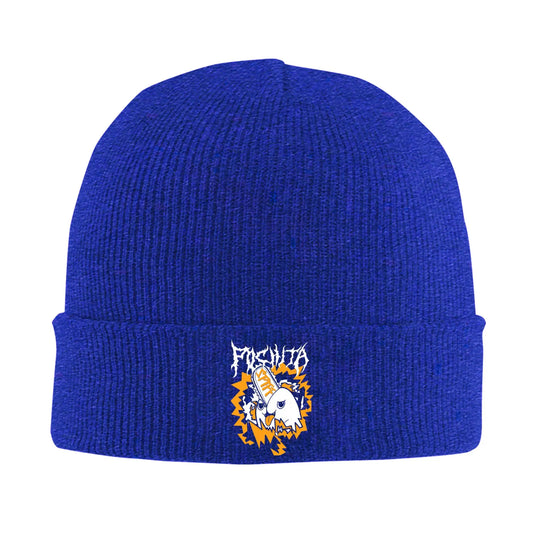 Chainsaw Man Bonnet Brodé – Pochita Cute Édition Bleu Roi
