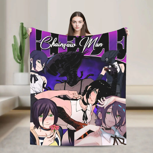 Chainsaw Man Plaid Couverture – Reze Arc Édition Groupe Violet