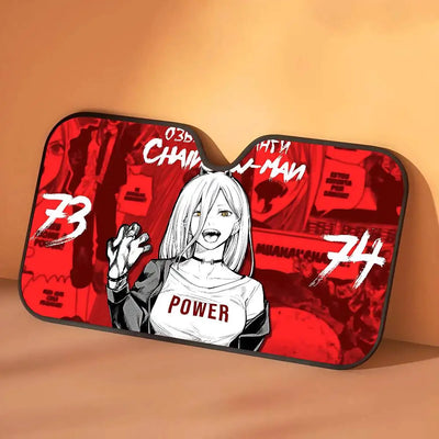 Chainsaw Man Car Sunshade – Power Manga Print Pare-soleil