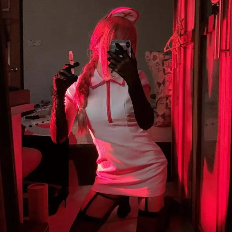 Chainsaw Man Cosplay – Duo Infirmières Costume
