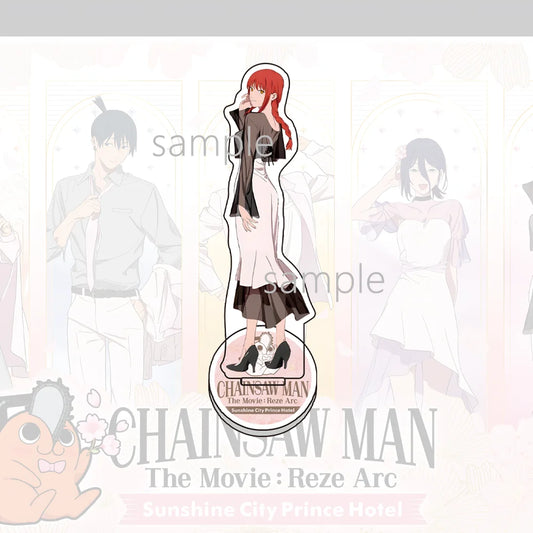 Chainsaw Man Porte-Clés – Makima Silhouette Élégante Grand Format Acrylique Film Reze Arc