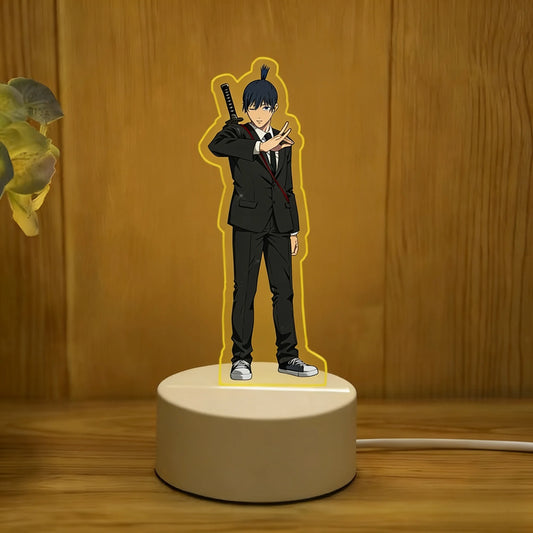 Chainsaw Man Lampe LED Figurine – Aki Hayakawa Katana Édition Combat