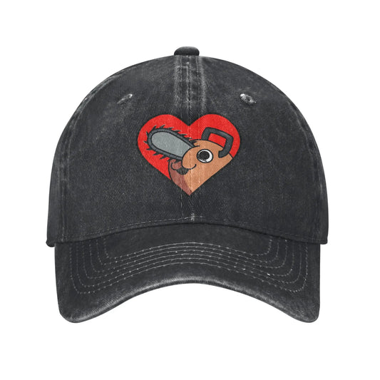 Chainsaw Man Casquette Baseball – Pochita Cœur Édition Noir