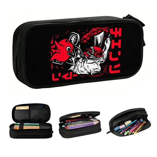 Chainsaw Man Pencil Case – Devil Print Trousse Scolaire