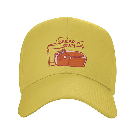 Chainsaw Man Casquette Brodée – Pochita Bread N Jam Édition Jaune